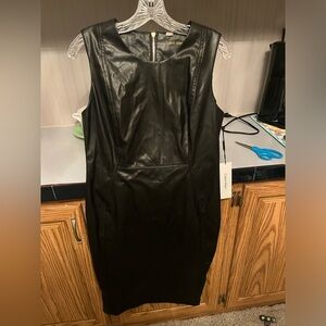 Calvin Klein Black Leather Garment
